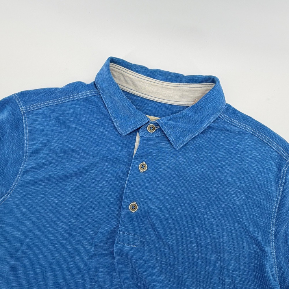 Tommy Bahama Emfielder‎ Polo Shirt Size M Casual Short Sleeve Blue